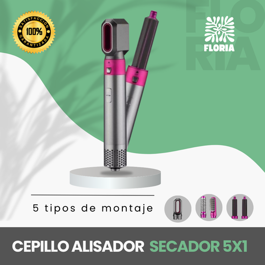 Cepillo alisador secador 5 en 1