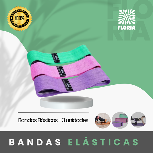 Bandas Elásticas de Ejercicio - 3 unidades